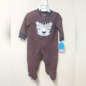 Carter's Brown Striped Tiger One Piece